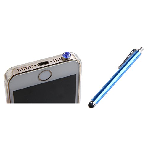 Etche Samsung Galaxy Tab E SM-T560/SM-T561 9.6 Zoll Hülle Cover, Bunte Muster Bookstyle PU Leder Tasche Schutzhülle Hülle Case Flip Wallet Case Ledertasche Standfunktion Hüllen Etui Schale für Samsung Galaxy Tab E SM-T560/SM-T561 9.6 Zoll mit Blau Eingabestift Bling glitzer Diamant Staubstecker(lila Eule) - 6