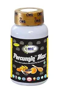 Percumin Max - Antioxidant Supplement, curcumin & piperine capsules (60 Vegetarian Capsules)