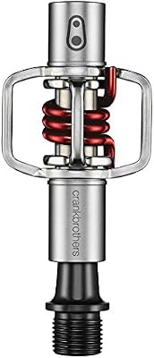 Crankbrothers Pédales EGG BEATER 1 Acier argent/ ressort rouge Pédales de VTT argent
