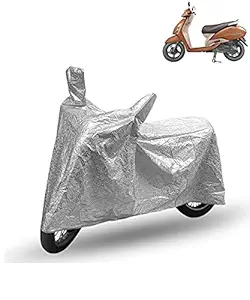 FABTEC Waterproof Silver Body Cover for TVS Jupiter
