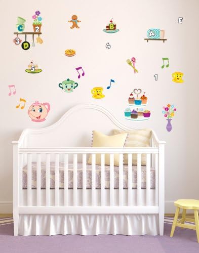 Cute Teapot Wall Stickers / Wall Decals Which Come To Life In Childrens Bedrooms, Kids Playrooms And Baby Nursery (Large)