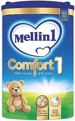 Mellin Comfort 1, Latte in Polvere per Lattanti dalla Nascita al 6° mese compiuto, Confezione da 800g