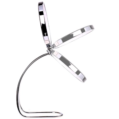 HIMRY Standspiegel 10x Vergrößerung, 8 inch, S-förmiges Design, Kosmetikspiegel 360° drehbar. Verchromten Schminkspiegel Rasierspiegel Badzimmerspiegel, Zweiseitig: Normal+ 10fach Vergrößerung, KXD3109-10x - 7