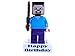 Price comparison product image Minecraft LEGO steve minifigure with bow and arrow on. Includes free HAPPY BIRTHDAY message brick. Great gift alternative to a birthday card or ideal as a cake topper. Very collectable for fans of the XBOX or PS4 game.