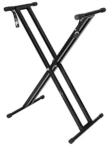 Arctic Adjustable Heavy Duty Double Tube Keyboard Stand_Black