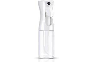 SURPN Hair Spray Bottle 200ml Refillable Fine Spray Mist Ultra Fine Continuous Water Mist for Salon, Gardening, Planting and Skin Care (Transparent)