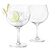 Produktbild Final Touch 100% bleifreies Kristall groß Copa Gin und Tonic Gläser Ballon Glas Made mit durashield Titan verstärkt für erhöhte Beständigkeit G & T Gläser-Set 400 ml – Pack von 2