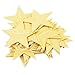Produktbild Pearl Papier fünfzackige Star Vorhänge Aufhängen String Party Hochzeit Dekoration Ornaments Papier String 1 PCS gold