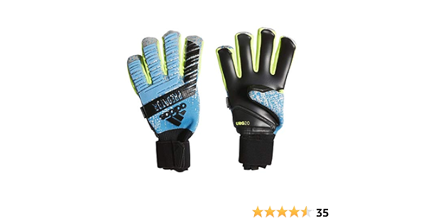 adidas Predator PRO Fingersave, Goalkeeper Gloves Unisex – Adulto, Bright  Cyan/Silver Met./Solar Yellow/Black, 9 : Amazon.it: Sport e tempo libero