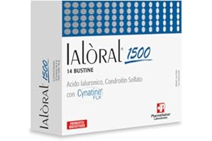 P PHARMASUISSE LABORATORIES Ialoral® 1500 Integratore Alimentare per il benessere delle Articolazioni - a base di BioCell Collagen® ad elevato contenuto di Acido Ialuronico, Condroitin Solfato, Manganese (14 bustine)