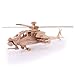 Produktbild Kinder Lern Apache-Hubschrauber Modell DIY bauen zusammen 3D Puzzle aus Holz