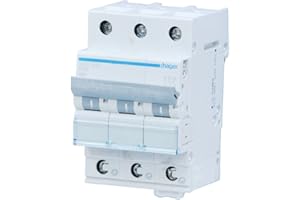 Hager MBS325 B-Type 3P 3 Module (S) Circuit Breaker – Circuit Breakers (50/60 Hz,-25 – 60 °C,-25 – 80 °C)