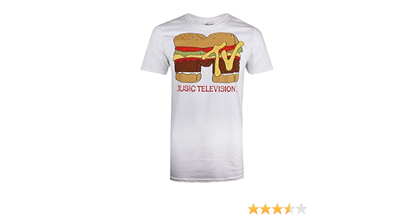 MTV Men's Burger T-Shirt : Amazon.co.uk 