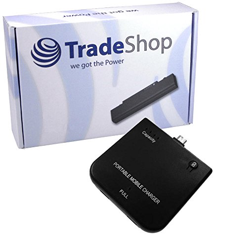 Externer Notfall Zusatz Akku accu Lader Ladegerät Micro USB 1900mAh für Samsung Galaxy A3 A5 A7 Ace 4 LTE Alpha Core 2 Note 4 Edge S Duos 3 S4 Value Edition S6