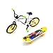 Produktbild STOBOK Mini Griffbrett Skateboard und Fahrrad Spielzeug Pädagogisches Finger Spielzeug Mini Finger Sport Spielzeug für Jungen Kind Kinder (zufällige Farbe)