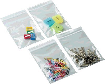 Unipapel 130345 - Pack de 100 bolsas con autocierre, 80 x 120 mm