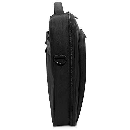 V7 CCP24-9E Professional II Frontloader Tasche für Notebooks bis 13 Zoll, gepolstertes Laptop- und Tablet-Fach, wetterbeständiges 420D Nylon, schwarz - 8