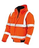 In orange oder gelb teXXor 4119 Warnschutz-Pilotenjacke Whistler wasserdichte, winddichte Arbeitsjacke orange XL, XXL