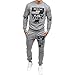 Produktbild Herren Sport Anzug Trainingsanzüge MEIbax Herbst Winter Gedruckt Sweatshirt Top Hosen Sets Pullover Sportswear