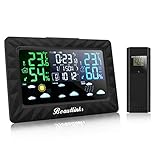 wetterstationen test wlan 🌞⛅☁🌧⛈［Drei-Tage-Wettervorhersage］- Basierend auf den Temperature, Luftfeuchtigkeits- und Luftdruckänderungen, die vom externen Funksensor geliefert werden, sagt die Funkwetterstation Beautlinks die Wettervorhersage für die nächsten drei Tage anstelle der aktuellen Uhrzeit voraus. Es kann nicht nur die Wettervorhersage in nächsten 3 Tagen nachsehen (Heute - Morgen - Übermorgen), sondern auch Ihnen die 5 Wetterlage zu erkennen helfen: Sonnig, teilweise sonnig, bewölkt, regnerisch, gewittrig.