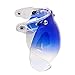 Produktbild amathings Klappbares Bubble Visier Mit Verlauf Hell-BLAU/Vollvisier Für Jethelme Mit Klappbase/Halterung