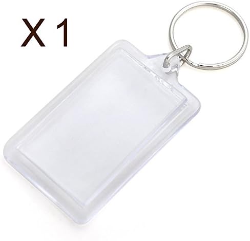 1 X blank A5 Passport Photo Holder Keyrings, passport size, clear both sides
