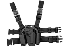 Gexgune Fondina Beretta 92 Drop Leg, CQC Serpa Gamba Destra Drop Coscia Pistola Holster Magazine e Custodia Torcia per Beretta 92 96 M9 M92