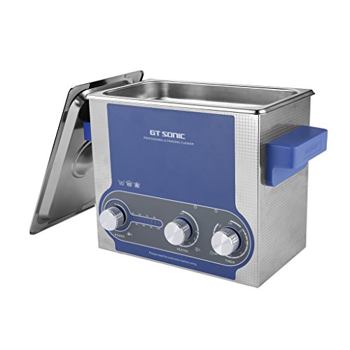 GT Sonic pulitore ad ultrasuoni, potenza di riscaldamento, timer regolabile, acciaio inossidabile, serbatoio, per pulire orologi, bigiotteria, occhiali, ecc., 3L