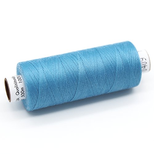 Universal-Nähgarn Troja, 500 m, 100% Polyester, blau