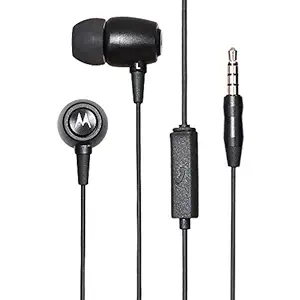 Motorola Metal Wired Sports Earphones (Black)