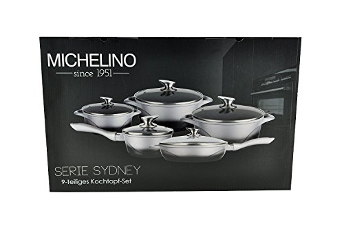 Jolta 9 Piece Cookware Set Granite Coating Jolta® Marble Granite Coated Cookware Set Frying Pan Pot