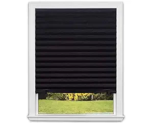 Original Blackout Pleated Paper Shade Black, 36? x 72?, 6-Pack