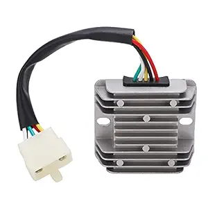 Motorcycle Rectifier, Heat Dissipation Voltage Rectifier 5 Wire 12V for Moped for Scooters for ATVs