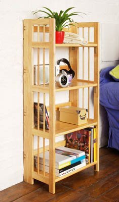 Natural Origins 4 Tiers Folding Book Shelves(114cm x 56cm)