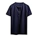 Produktbild Herren Bluse Herren T-shirt,Beikoard Persönlichkeit Männer Casual Schlank Kurzarm O Neck T-shirt Top Bluse Einfache Highlights Jungen Charm Reine Farbe Tops 2018 World Cup Ball Anzug Slim Fit Top (L4, Marine)