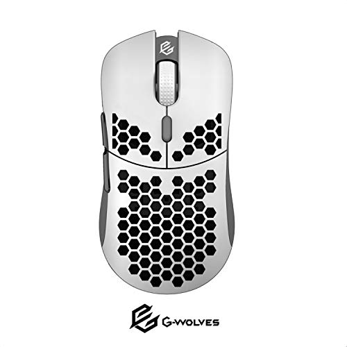 G-Wolves HT-M 3389 Ultra Ligero Honeycomb Shell Wired Gaming Mouse hasta 16000 CPI - 6 Botones - 2.18 oz (61g)