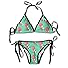 Produktbild Women's Triangle Bikini Sloth and A Lollipop Pattern Adjustable Swimsuit