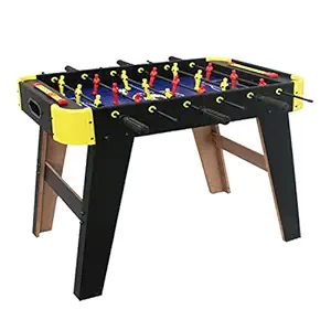 Wembley Wooden Big Foosball with Long Stand Portable Foosball Game, Indoor Soccer Game for Boys & Girls,6 Rows with 6 Handles, 18 Players 2 Football Table Set for Kids or Adults ,