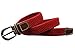 Produktbild namgiy Gürtel Kinder Stoff Stretch Woven Elastic geflochten Breite Schnalle Gürtel für Jeans Shorts Hose Pin Outdoor 95 cm rot