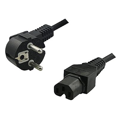 LogiLink CP105 2m Coupleur C13 Coupleur C15 Noir câble électrique - Cables électriques (2 m, Mâle/Femelle, Coupleur C13, Coupleur C15, Noir)