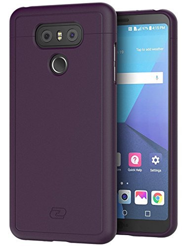 LG G6 Funda protectora delgada tipo carcasa SlimShield    Suave al Tacto  fabricada por Encased  Morado 