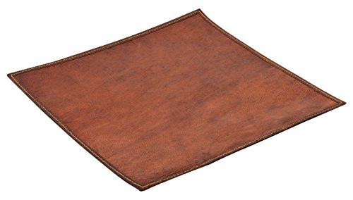 Gusti Leder nature "Torge" Mauspad Mousepad Mouse Pad Leder Ziegenleder Maus Unterlage Deko Unterlage praktisch vintage Echtes Leder braun A127b