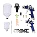 Produktbild Farbe HVLP Auto Spray Luft Gravity-Feed-Spritzpistole Kit W / 2 Auto-Primer mit 0.8MM 1.4MM Düsen Voll komplettem Autoteile-Set