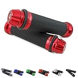 Maße: - 22 mm (7/8 Zoll) Innendurchmesser für die linke Lenker-Seite; - 24 mm (1 Zoll) Innendurchmesser für die rechte Lenker-Seite (Gasgriff); Die Griffe können nicht bei einer Lenkerheizung montiert werden.