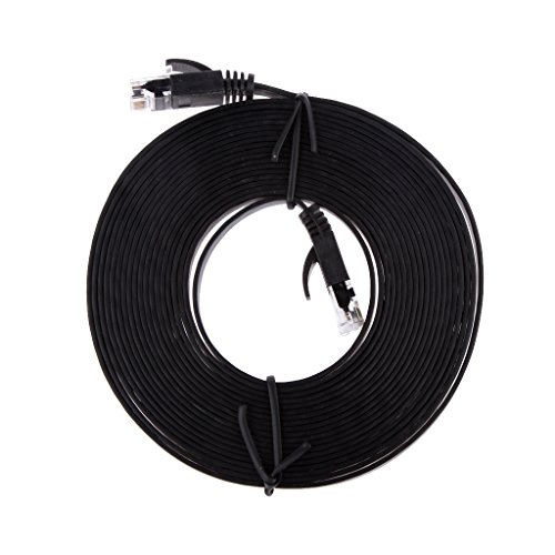 RJ45 CAT5 CAT5e CAT6 Ethernet Netzwerkkabel Mit Lead Flach UTP Patch – 5m - 3