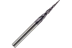 RENNIE TOOL COMPANY R0.25mm x 30mm Flute x 6mm Shank Solid Carbide Taper Ballnose End Mill TiAlN Coated Ball Nose Endmill Router Bits