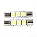 Produktbild Topteck 2 Stück 3-SMD 5050 29 mm 6614F LED-Leuchtmittel, weiß, Ersatz für beleuchteten Kosmetikspiegel in der Auto-Sonnenblende
