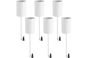 WISHSTAR Zestaw 6 świeczników, wieniec adwentowy, biały