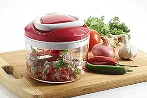 OCTOPUSPRIME Easy Pull Smart Plastic Chopper, 650 ml Hand Mixer for Kitchen