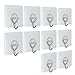 Produktbild Kamtop Wandhaken Wiederverwendbare transparente Kleiderhaken Nahtloser Haken 10 PCS Wasserdichte Schwerlast Klebehaken für Badezimmer Küche